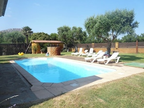 Vue sur piscine