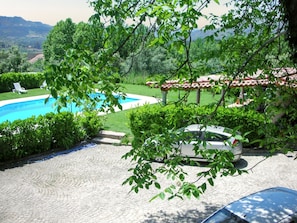 Vue sur piscine