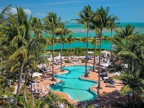 Waterfront resort with pools, marina, laguna, dining & more