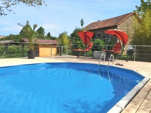 Vue sur piscine