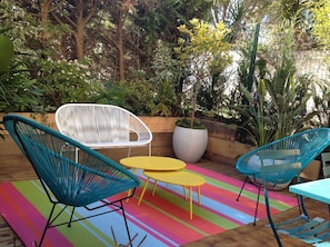 Terrasse privative GĂźte La Riviera 2- Antibes/Juan les Pins - GĂźtes de France Alpes-Maritimes