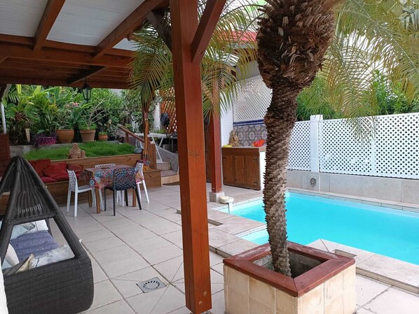 Vue sur piscine