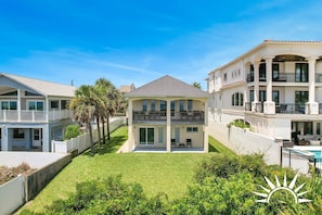 Spacious backyard