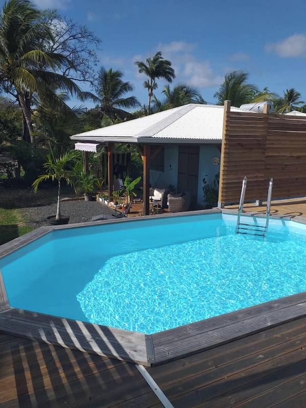 Vue sur piscine
