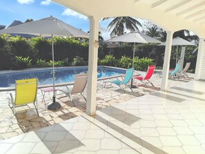 Vue sur piscine