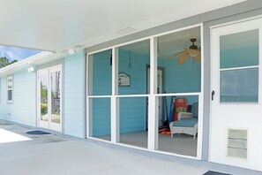 Screen Porch Overlooking Patio