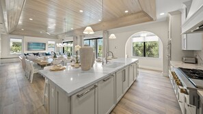 Kitchen - Oversized Refrigerator - (2) Dishwashers, Double Ovens, & Large Gas Stove - Bar Seating for 6