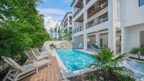 Daytime - Twilight - Resort Style Pool w/ Spa - Waterslide