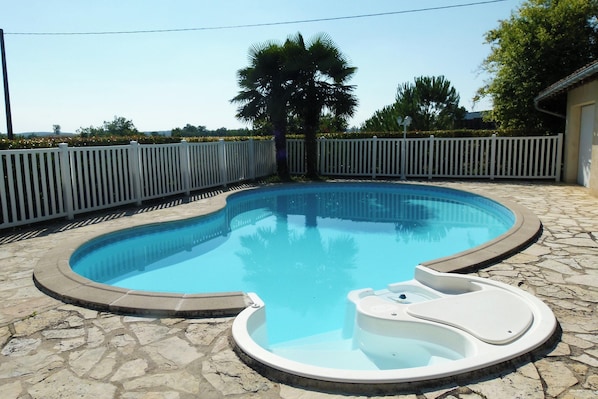 Vue sur piscine