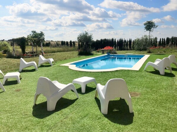 Vue sur piscine