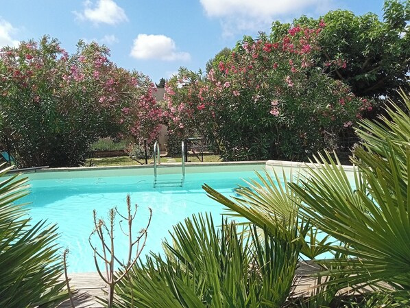 Vue sur piscine
