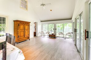 Dining Room & Recreation Area | 1st Floor | Dishware & Flatware
