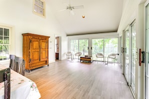 Dining Room & Recreation Area | 1st Floor | Dishware & Flatware