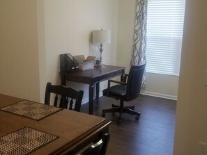 Well lit office space