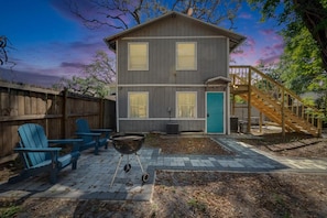 Front Outside View of Home- Outdoor Seating & BBQ