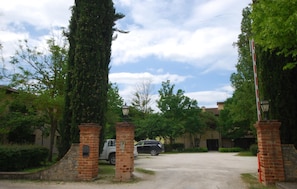 outside