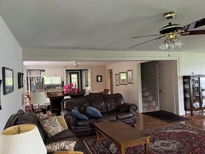 living room facing kitchen