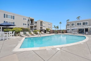 Plenty of seating by the pool