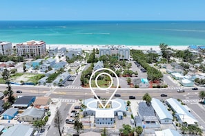Easy beach access right across the street