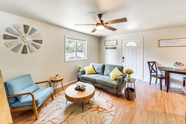 Boise Vacation Rental | 1BR | 1BA | 467 Sq Ft | 3 Steps to Enter