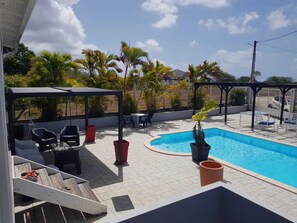 Vue sur piscine