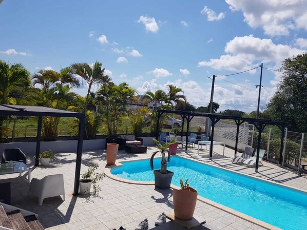 Vue sur piscine