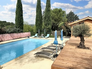 Vue sur piscine