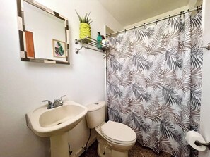 Sparkling clean bathroom with a fresh design.
