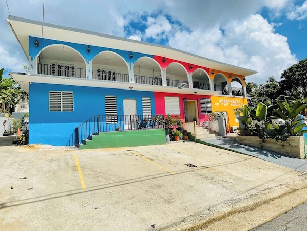 Vibrant, unique exterior welcomes you!