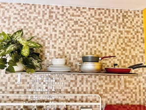 Fully stocked kitchen for your culinary needs.