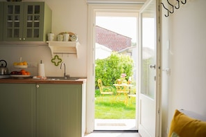 Interior Design, Furniture, Flooring, Home, Kitchen, Cabinetry, Door, Countertop, Room, Paint