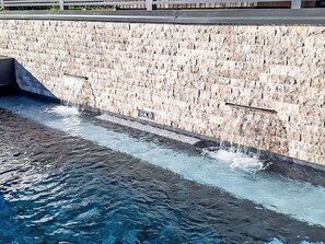 Verbundwerkstoff, Steinwand, Water Feature, Schwimmbad, Fliese