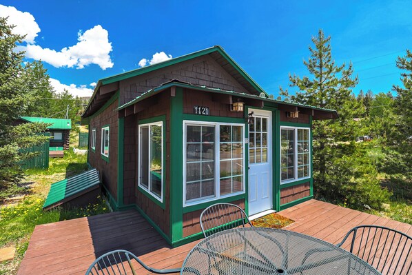 Front of Cabin Exterior