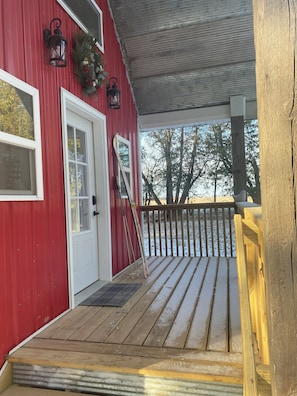 Large, covered front porch