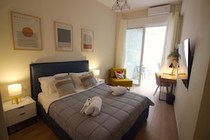 Bedroom area with access to the patio and natural sunlight