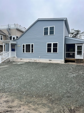 Front of the house w parking for 4 cars