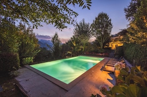Vue sur piscine