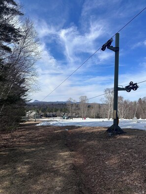 100ft walk to Burke Mountain 