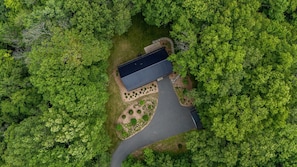 Beautiful drone view of property