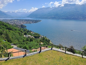 Vue depuis lâhĂ©bergement