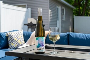 Light the fire, pour a glass, and settle in for a peaceful evening on the patio.