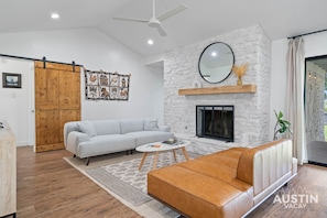 High ceilings, higher vibe. This space breathes, lifts, and lets you truly unwind.