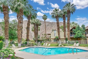 Mountain Cove’s pool, and a great stunning view