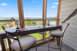 Enclosed sun porch with amazing views