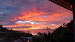 Vue depuis lâhĂ©bergement