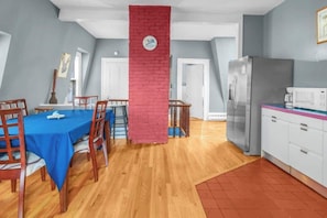 A cozy dining area is perfect for enjoying meals, whether you're solo, with family, or entertaining guests.