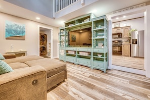 Living Room | 1st Floor | Full Sleeper Sofa | Central A/C & Heating