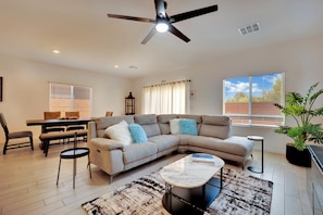 Professionally designed by international decorator Ilona Melnichenko, blending modern elegance with inviting warmth.