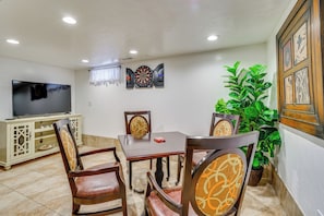 Family Room | Gaming System | Dartboard | Home Gym