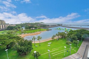 Top floor of Building 2, views out over the Lagoon are impressive.